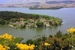 Nissi Island on the lake